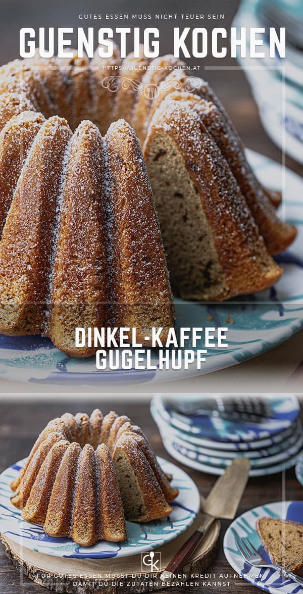 Kaffee - Gugelhupf mit Dinkelmehl » Das Rezept von GÜNSTIG KOCHEN Kaffee - Gugelhupf mit Dinkelmehl » Das Rezept von GÜNSTIG KOCHEN